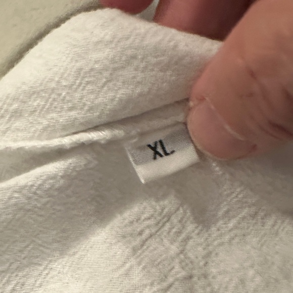 Men's White Casual Linen-like Shirt - Picture 3 of 4